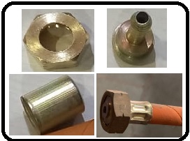 brass fittings nut y type set LPG, LPG fittings
